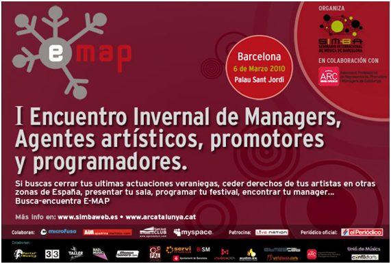 I Encuentro invernal de Managers, Agentes artísticos, Promotores y Programadores. 6 de marzo. Barcelona.
