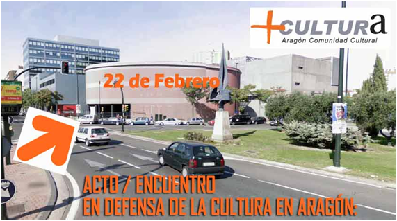 Éxito del Acto en Defensa de la Cultura en Aragón celebrado el día 22 de Febrero